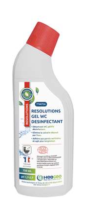 Image de RESOLUTIONS GEL WC DESINFECTANT ECOCERT COLIS 12X750ML