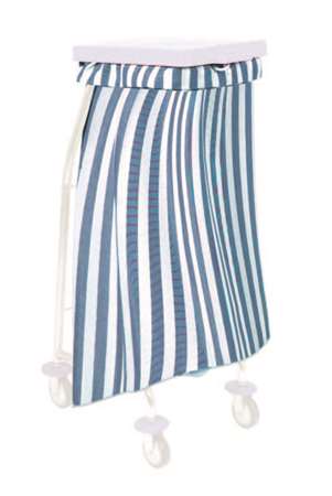 Image de SAC A FOND PLAT RAYURES BLEUES 65L