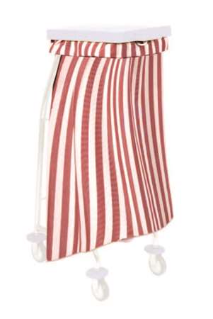 Image de SAC A FOND PLAT RAYURES ROUGES 65L