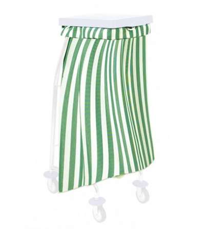 Image de SAC A FOND PLAT RAYURES VERTES 65L