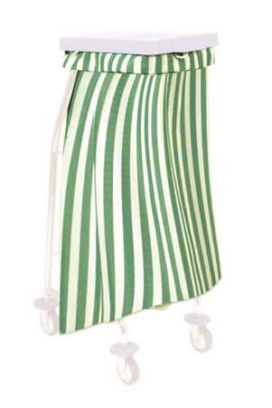 Image de SAC A FOND PLAT RAYURES VERTES 65L