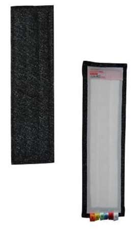 Image de BANDEAU MICRO-DECAP VELCRO NOIR 14X48 - LOT DE 5