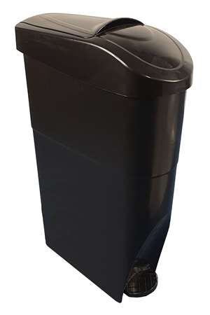 Image de POUBELLE À PÉDALE PLASTIQUE SERENA 22L HYGIÈNE FÉMININE NOIR