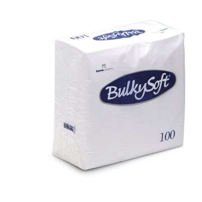 Image de SERV OUATE 2P 40X40 BLANCHE BULKYSOFT ECOLABEL (Colis 2000)