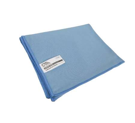 Image de LAVETTE MICROFIBRE VITRES BLEU 40x50CM - SACHET DE 5