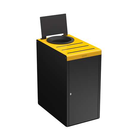 Image de MEUBLE DE TRI SELECTIF 65L A/SERR ALITRI GRIS MANGA/JAUNE