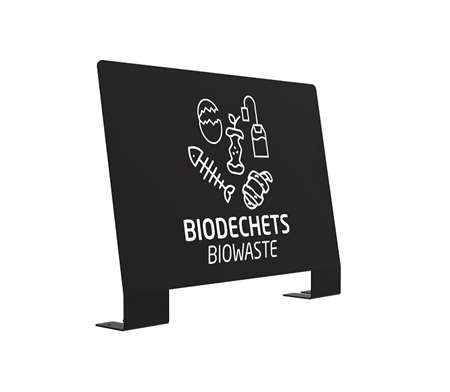 Image de PLAQUE SIGNALETIQUE DE TRI POUR MEUBLE ALITRI BIODECHET GRIS