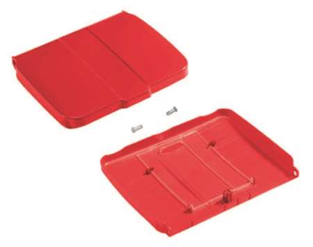 Image de COUVERCLE ROUGE SUPPORT SAC 120L AVEC PORTE PROTOCOLE