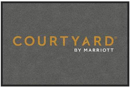 Image de TAPIS COLOR STAR LOGO COURTYARD 80X120CM AVEC BORDURE