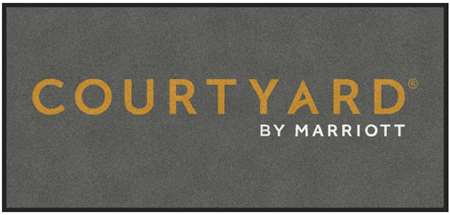 Image de TAPIS COLOR STAR LOGO COURTYARD 80X170CM AVEC BORDURE