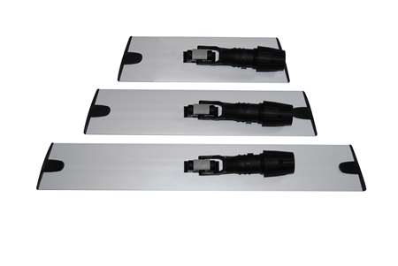 Image de SUPPORT VELCRO ALU CONNECTIQUE UNIVERSELLE NOIRE 8X30CM