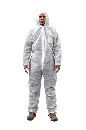 Image de COMBINAISON PLP NON TISSE BLC GLISSIERE CAPUCHE XL - C.50