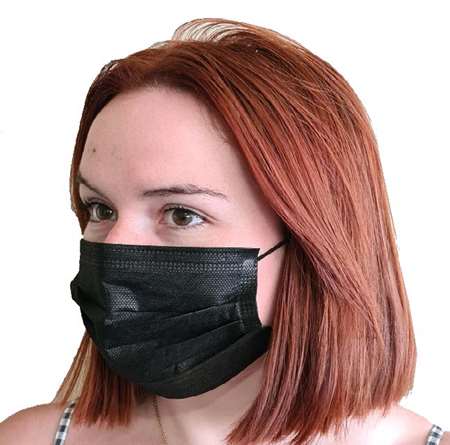 Image de MASQUE PLP NOIR 3P CHIRURGIE HAUTE FILTRATION