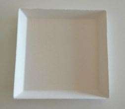 Image de ASSIETTE QUART PULPE DE CANNE DIM 16X16 - COLIS DE 200