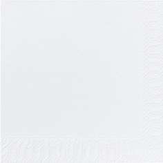 Image de SERVIETTE OUATE 2P 33X33CM BLANC - COLIS DE 2000