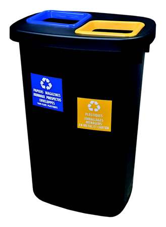 Image de POUBELLE ATRIUM DUO TRI SELECTIF 2x45L