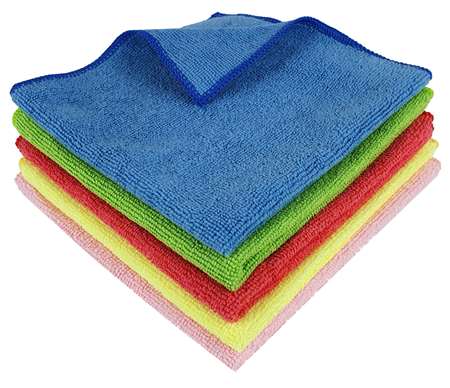 Image de LAVETTE MICROFIBRE MULTI-USAGE CLASSIC 38X38 BLEU - X5