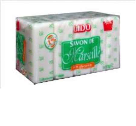 Image de SAVON DE MARSEILLE TRANSLUCIDE LOT DE 5