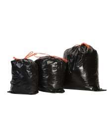Image de SAC POUBELLE LIEN COULISSANT NOIR 50L - COLIS DE 100