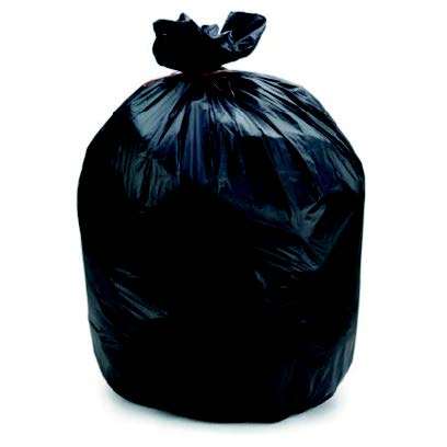 Image de SAC A DECHET 160L BD NOIR RENFORCE 52 µ (Colis de 100)