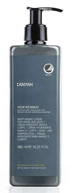 Image de CRÈME HYDRATANTE ANYAH MAINS CORPS ECOLABEL 480 ML X18