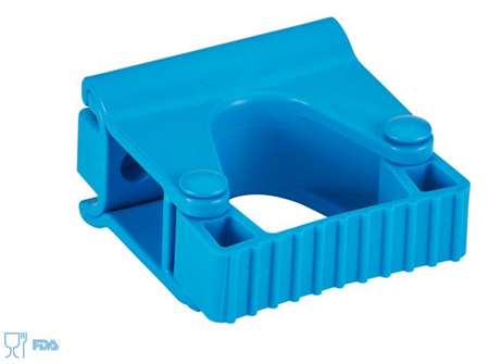 Image de SUPPORT MURAL HYGIENIQUE MODULE CLIP GRIP 82 MM BLEU