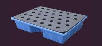 Image de BAC RETENTION PEHD TRAITE UV CAILLEBOTIS PE AMOVIBLE35L/50KG