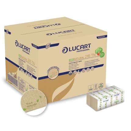 Image de SERVIETTE ECONATURAL 216 TN IMPRIMÉE 2P ECOLABEL (X6000)