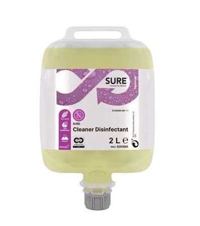 Image de SURE CLEANER DETERGENT DESINFECTANT ACIDE CONCENTRÉ - C.3X2L