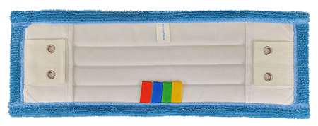 Image de FRANGE MICROFIBRE CLASSIC ÉPAISSE 40CM POCHE/LANG 2OEIL BLEU