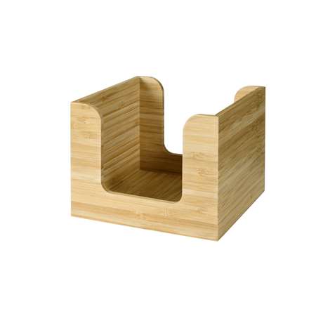 Image de DISPENSER BAMBOU 13X13CM (BAS) - COLIS DE 4