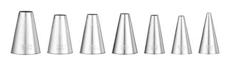 Image de DOUILLES 7PCS INOX ROND 4,6,8,10,12,14,16MM
