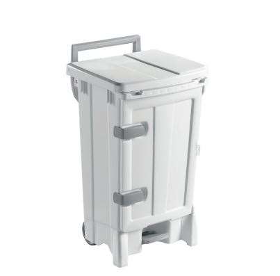 Image de POUBELLE A PEDALE 90L POLARIS DELUX BEIGE + COUVERCLE BEIGE
