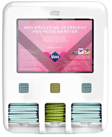 Image de DISTRIBUTEUR SERVIETTE D'HYGIENE FEMININE TORK
