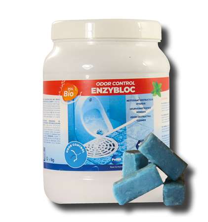 Image de POLBIO ENZYBLOC DETARTRANT DESTRUCTEUR D'ODEURS POT 1Kg