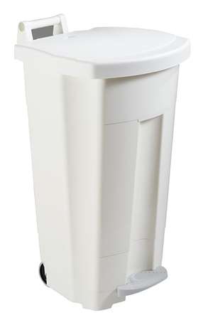 Image de POUBELLE  PLASTIQUE 90L BLANC