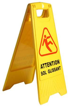 Image de PANNEAU ATTENTION SOL GLISSANT