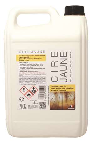 Image de CIRE JAUNE BOIS PUCK 5 LT