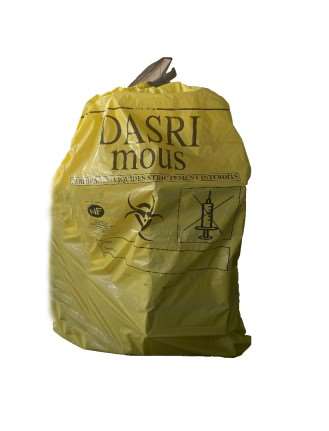 Image de SAC DASRI 110 LT JAUNE CART. 250