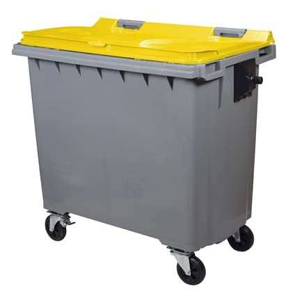 Image de CONTENEUR KOROK GRIS/JAUNE SANS BARRE 770 L