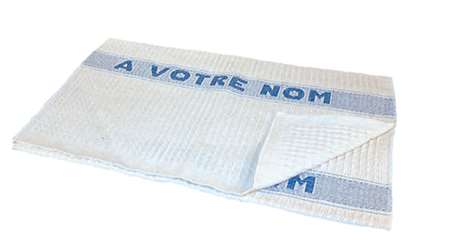 Image de TOILE A LAVER LOT 5 GAUFREE BLANCHE 60X100 LOURDE