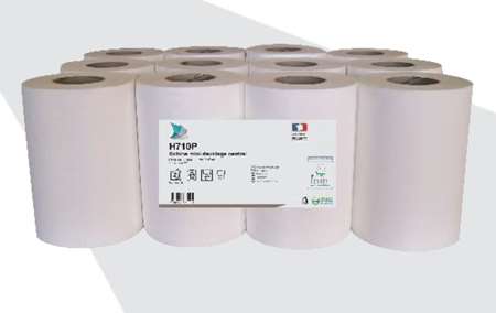 Image de MINI BOBINE OUATE 2 PLIS 200F COLIS DE 12 - ECOLABEL