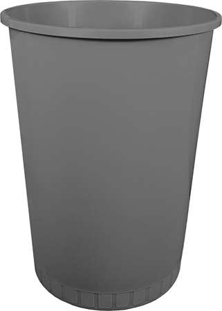 Image de CORBEILLE PAPIER 45L RONDE GRIS ANTHRACITE