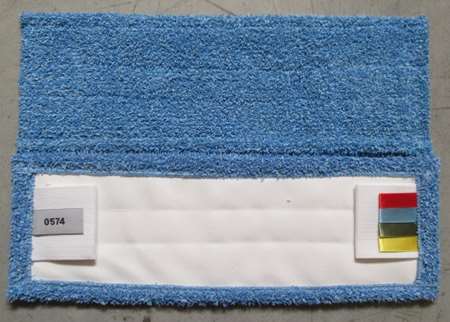 Image de MOP MICROFIBRE DE LAVAGE HQ BLEU A LANGUETTES 14X44 T471L